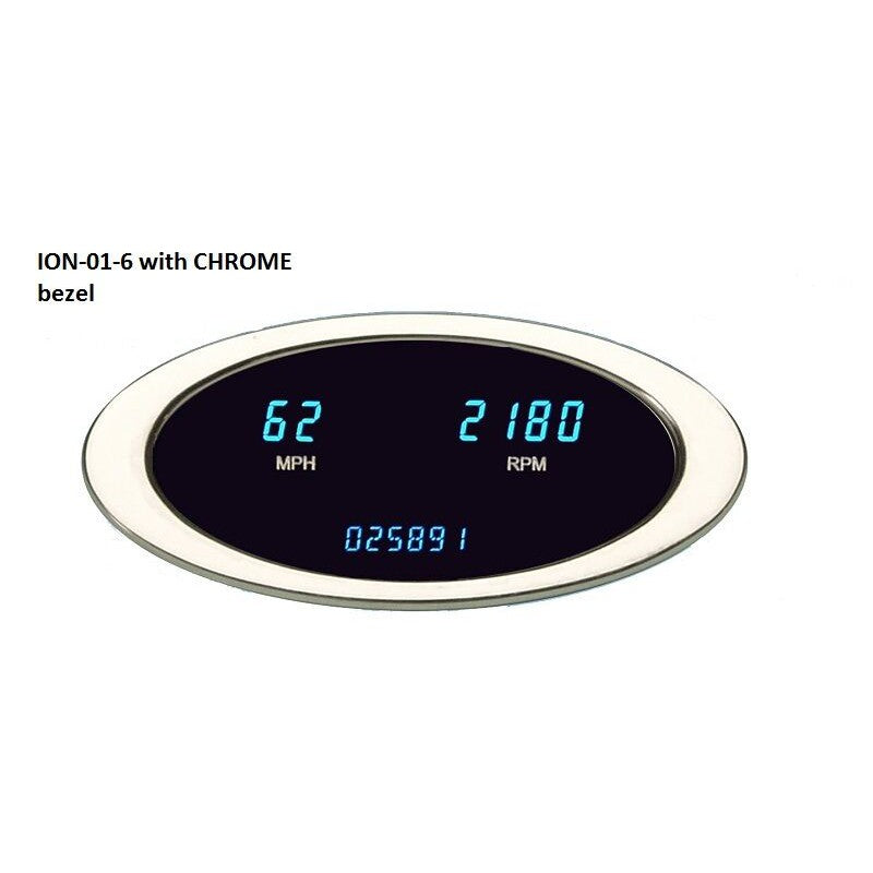 Dakota Digital Universal Speedometer Tachometer Combo Gauge Oval Bezel ION-01-6