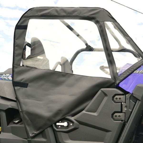 Falcon Ridge Black Canvas Soft Roll-Away Doors For Yamaha Wolverine 2016-2018