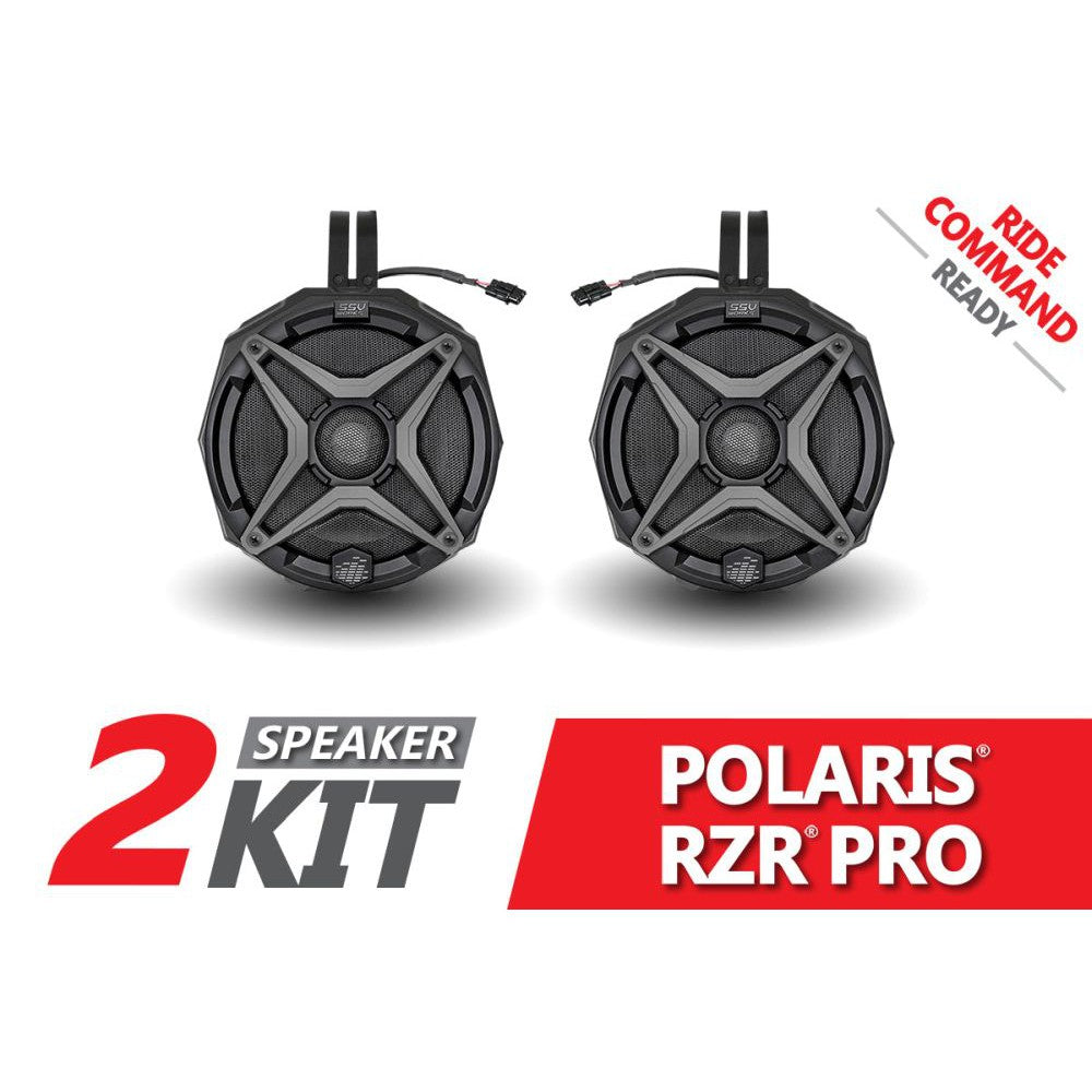 SSV Works Pro 6.5" Cage Mount Speaker Pods With Ride Command For Polaris RZR Pro XP 2020-2022
