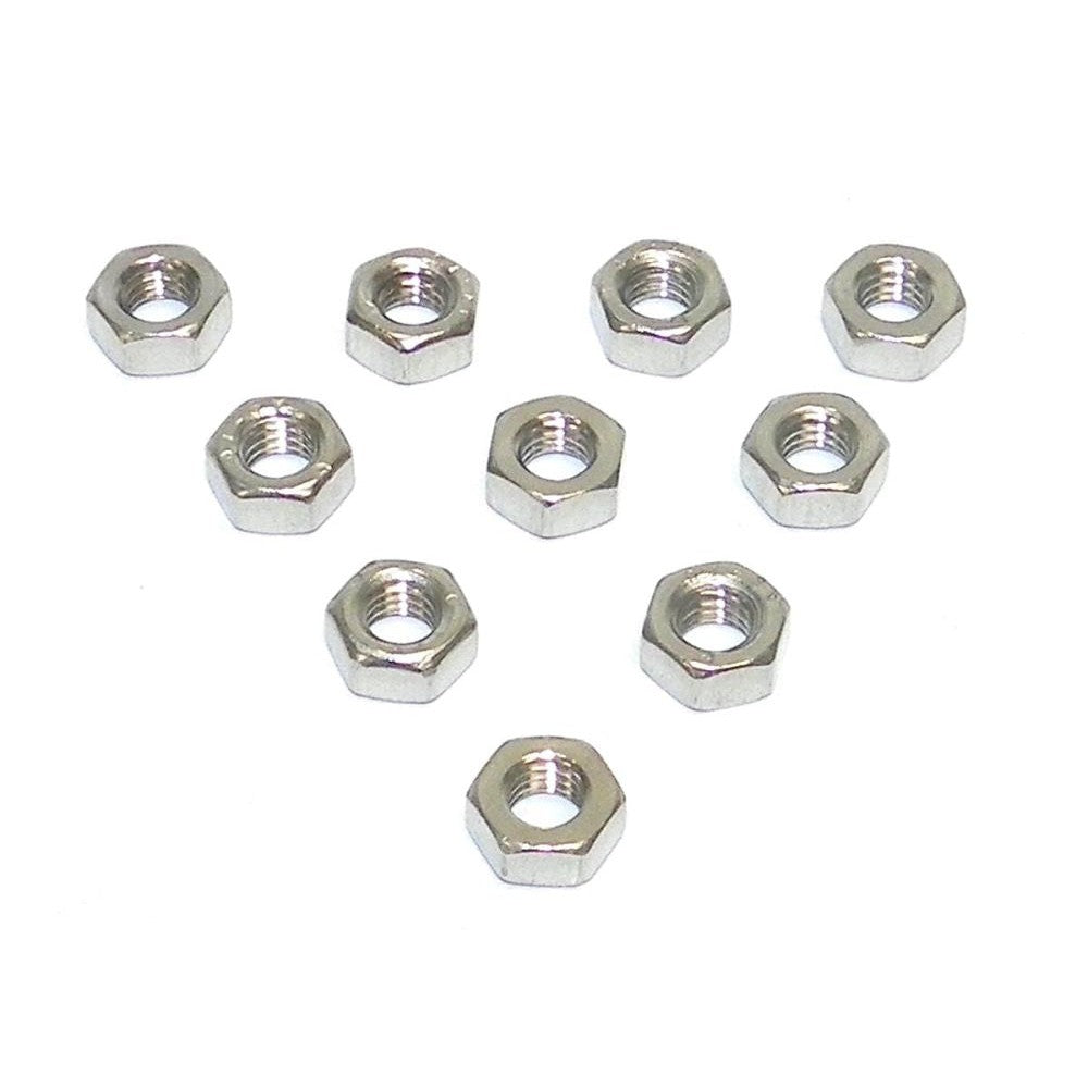 WSM Hex Nut 6mm Stainless - Pack Of 10 014-601