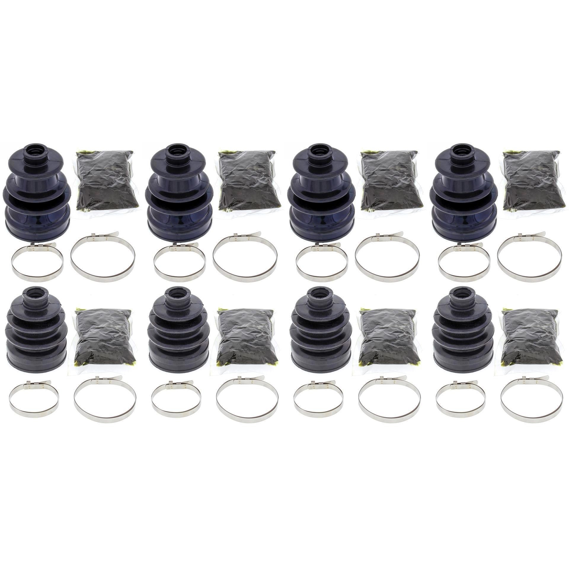 Complete Front & Rear Inner & Outer CV Boot Repair Kit YFM700 Grizzly EPS 09-15