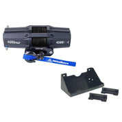 Viper V2 UTV Winch Kit 4500 lb Standard Spool With 40 Feet Black Synthetic Rope With Mount For Polaris RZR Turbo S/4 2018-2021