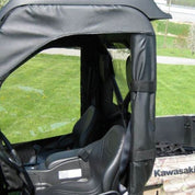 Falcon Ridge Black Canvas Soft Roll-Away Doors And Cold Rated Rear Window With Zipper For Kawasaki Teryx 2008-2013