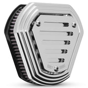 Burly Brand Hex Air Cleaner Chrome - B09-0009C