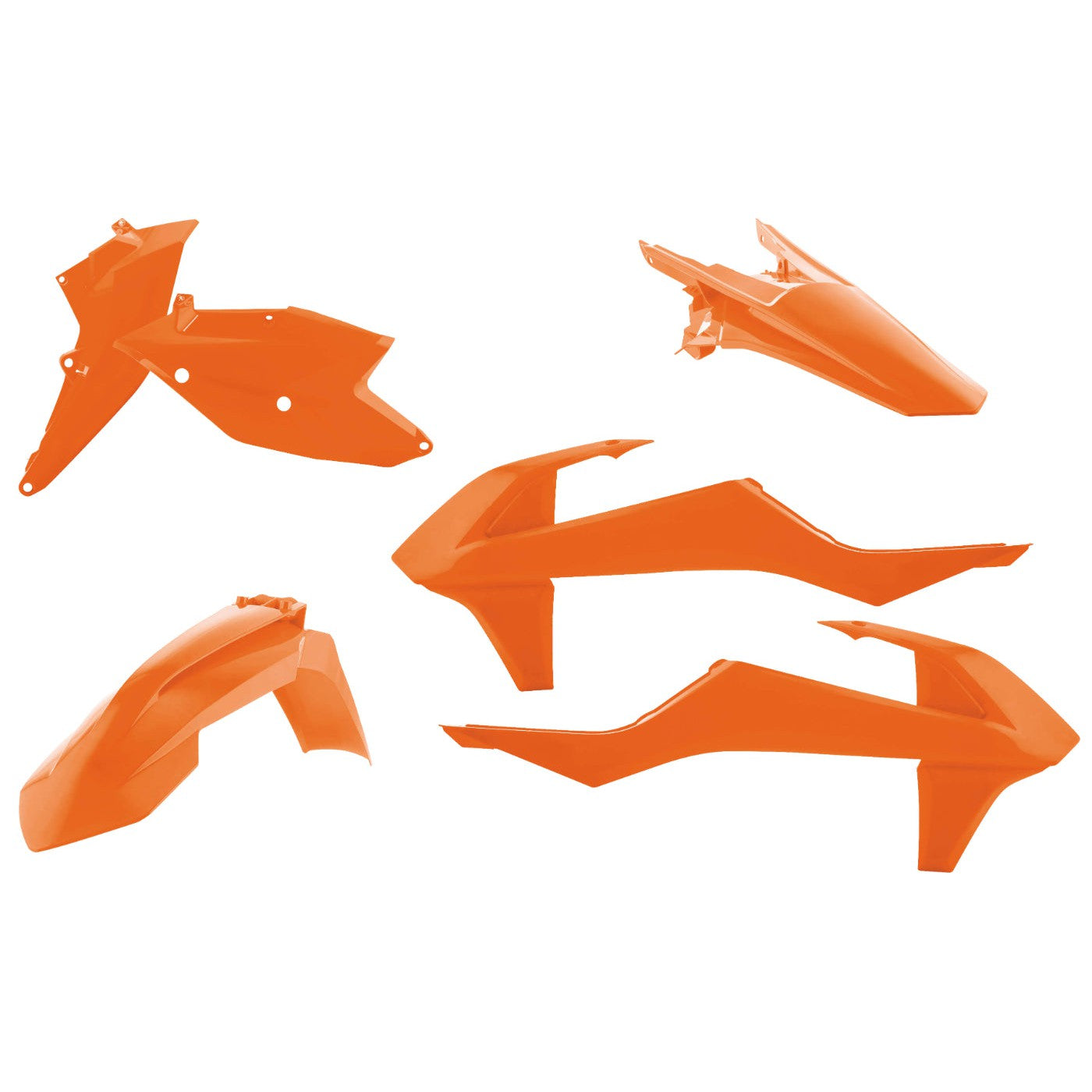 Acerbis 16 Orange Standard Plastic Kit for KTM - 2421075226