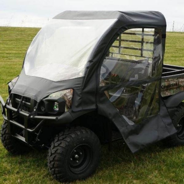 Falcon Ridge Black Canvas Soft Full Cab Enclosure For Kawasaki Mule 2005-2016