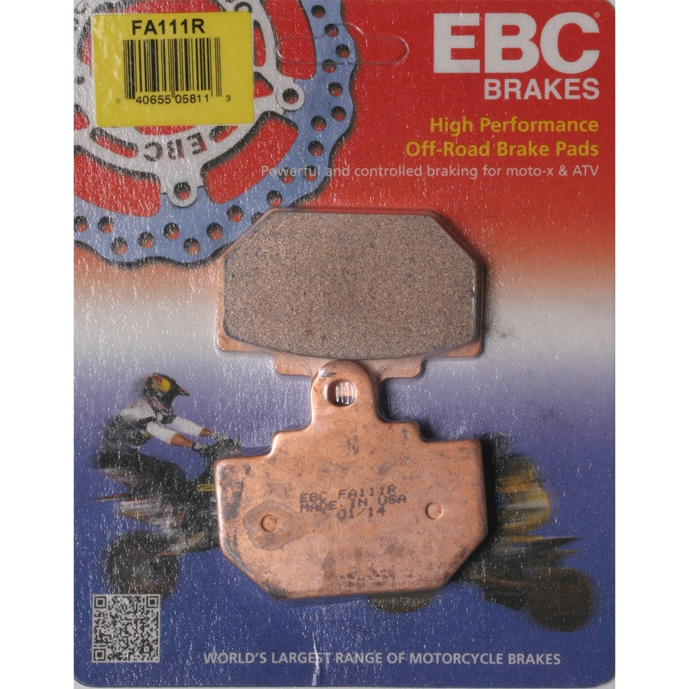 EBC 1 Pair Sintered R Series Heavy-Duty Brake Pads MPN FA111R