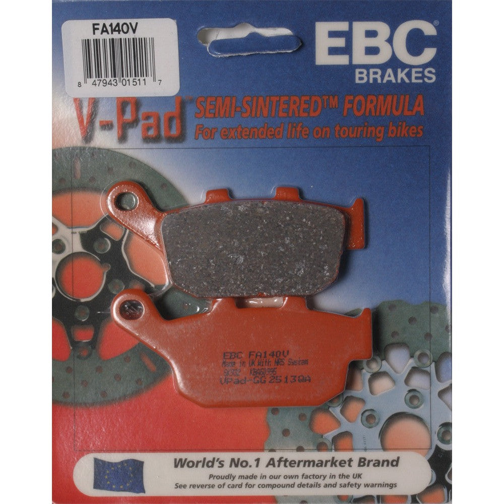 EBC 1 Pair V-Pad Semi-Sintered Touring Brake Pads MPN FA140V