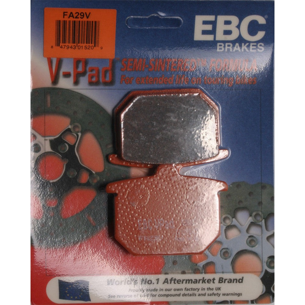 EBC 1 Pair V-Pad Semi-Sintered Touring Brake Pads MPN FA29V