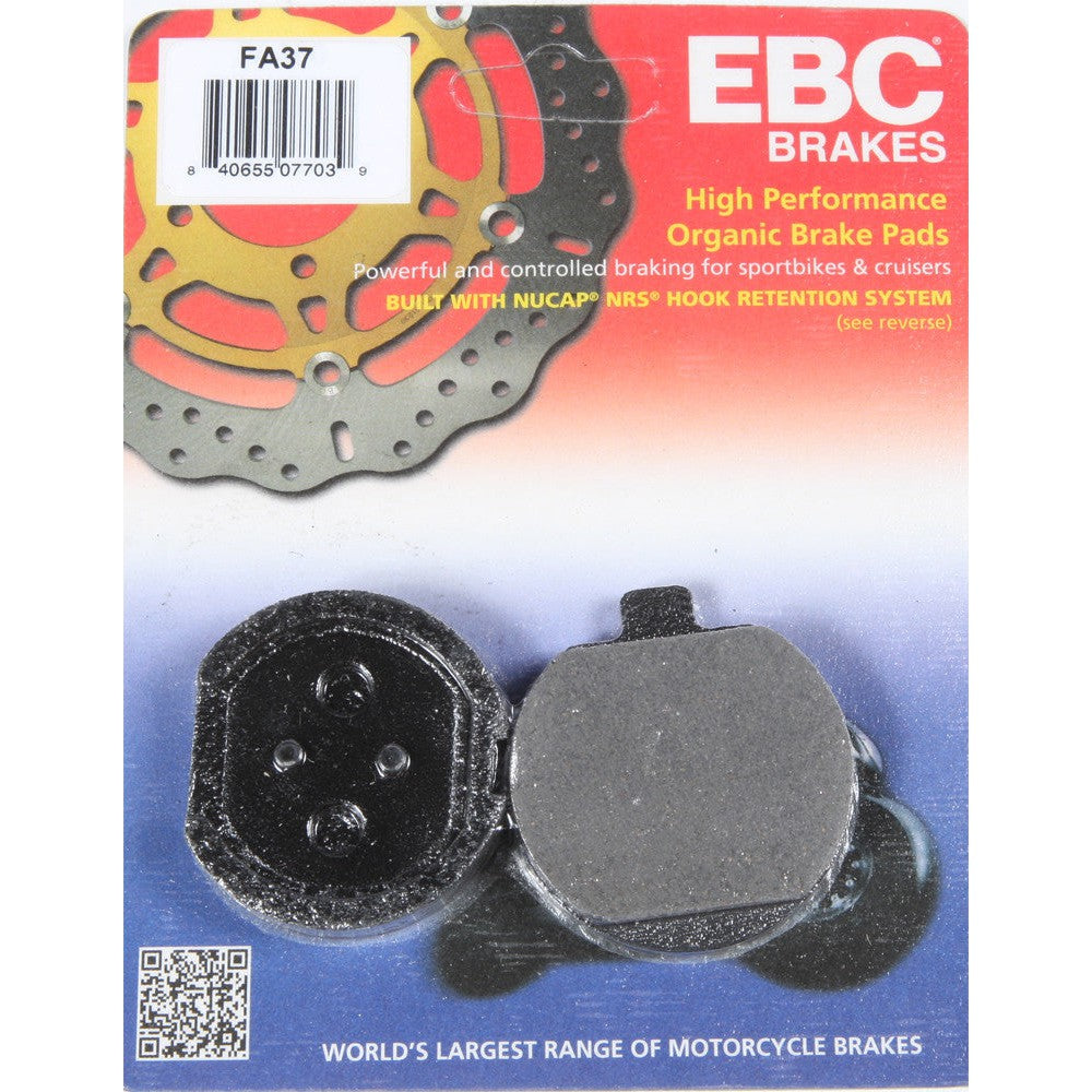 EBC 1 Pair FA Series Organic Replacement Brake Pads MPN FA37
