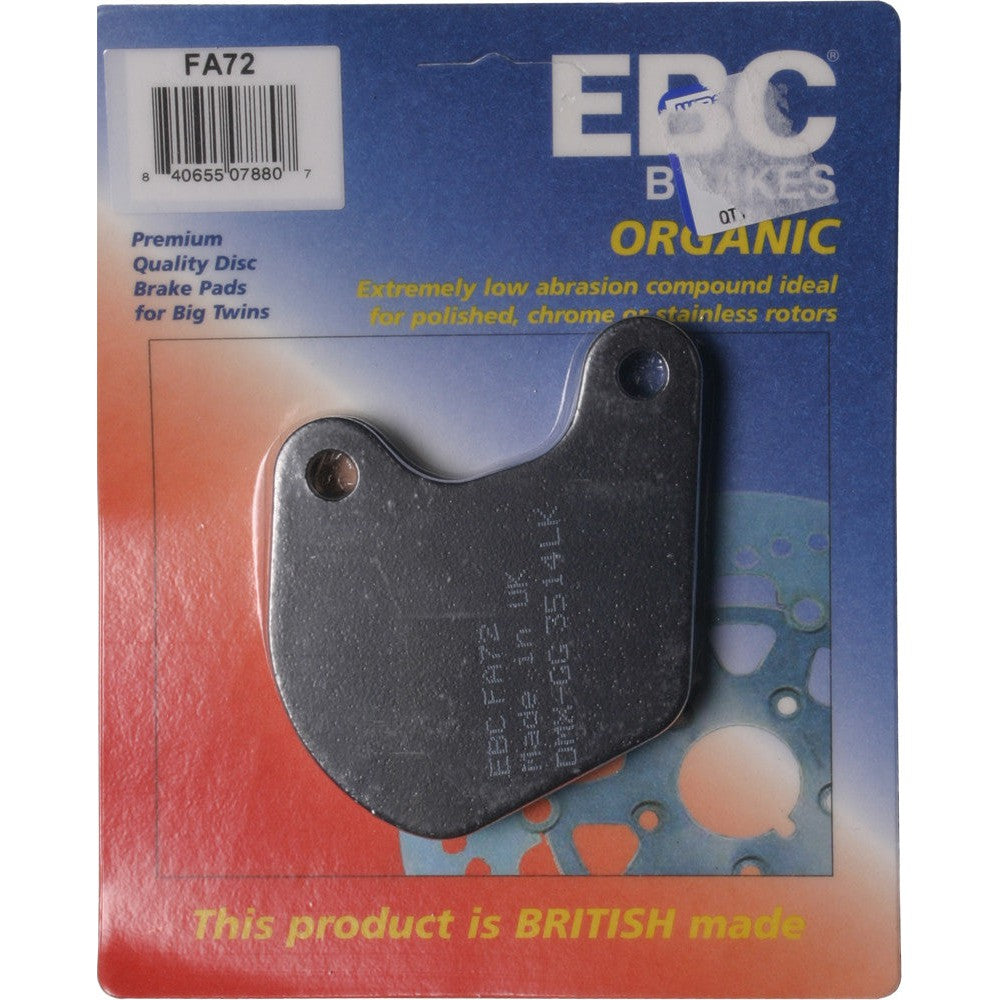 EBC 1 Pair FA Series Organic Replacement Brake Pads MPN FA72