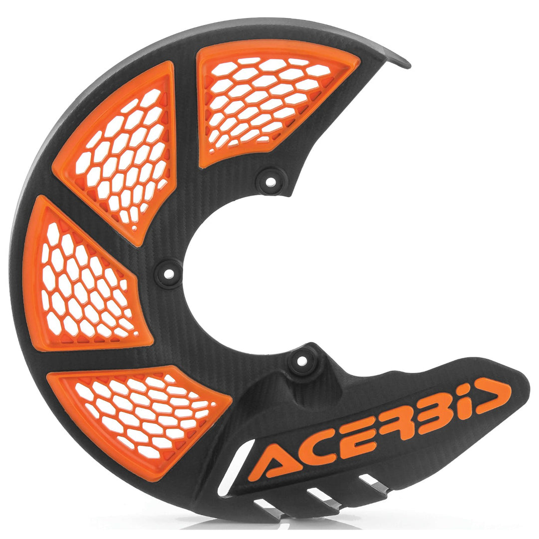 Acerbis Black/Orange X-Brake Vented Disc Cover - 2449495229