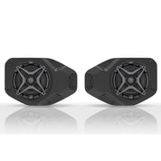 SSV Works Cage Mounted 6.5" SSV Speaker Pods W/ Overhead Unloaded 6.5" Speaker Adapters For Jeep Wrangler JL 18-22