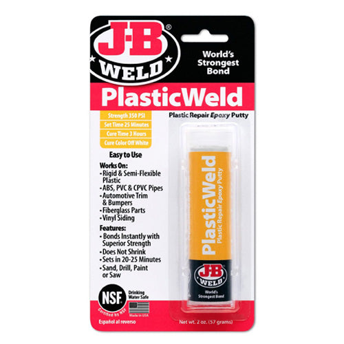 Jb Weld 8237 J-B Weld Kwik Plastic Epoxy Stick