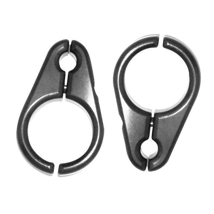 Modquad Billet Brake Line Clamps .75" A-Arms Black