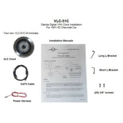 Dakota Digital 1951 52 Chevy Car Analog Clock Gauge for VHX gauges only VLC-51C