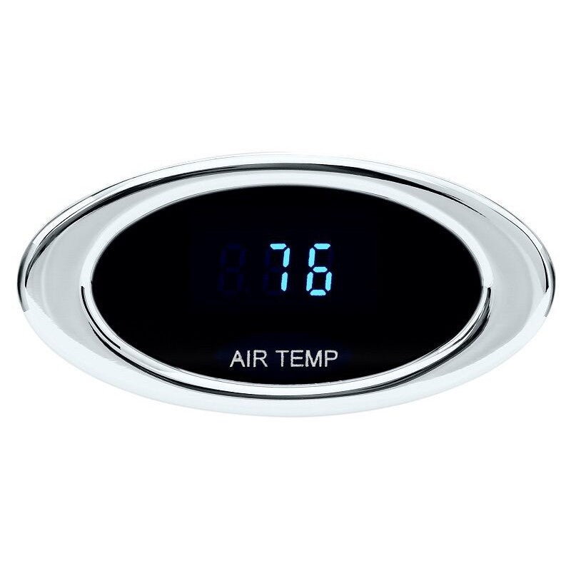 Dakota Digital Ambient Air Temperature Gauge Satin or Chrome Oval Bezel ION-14-1