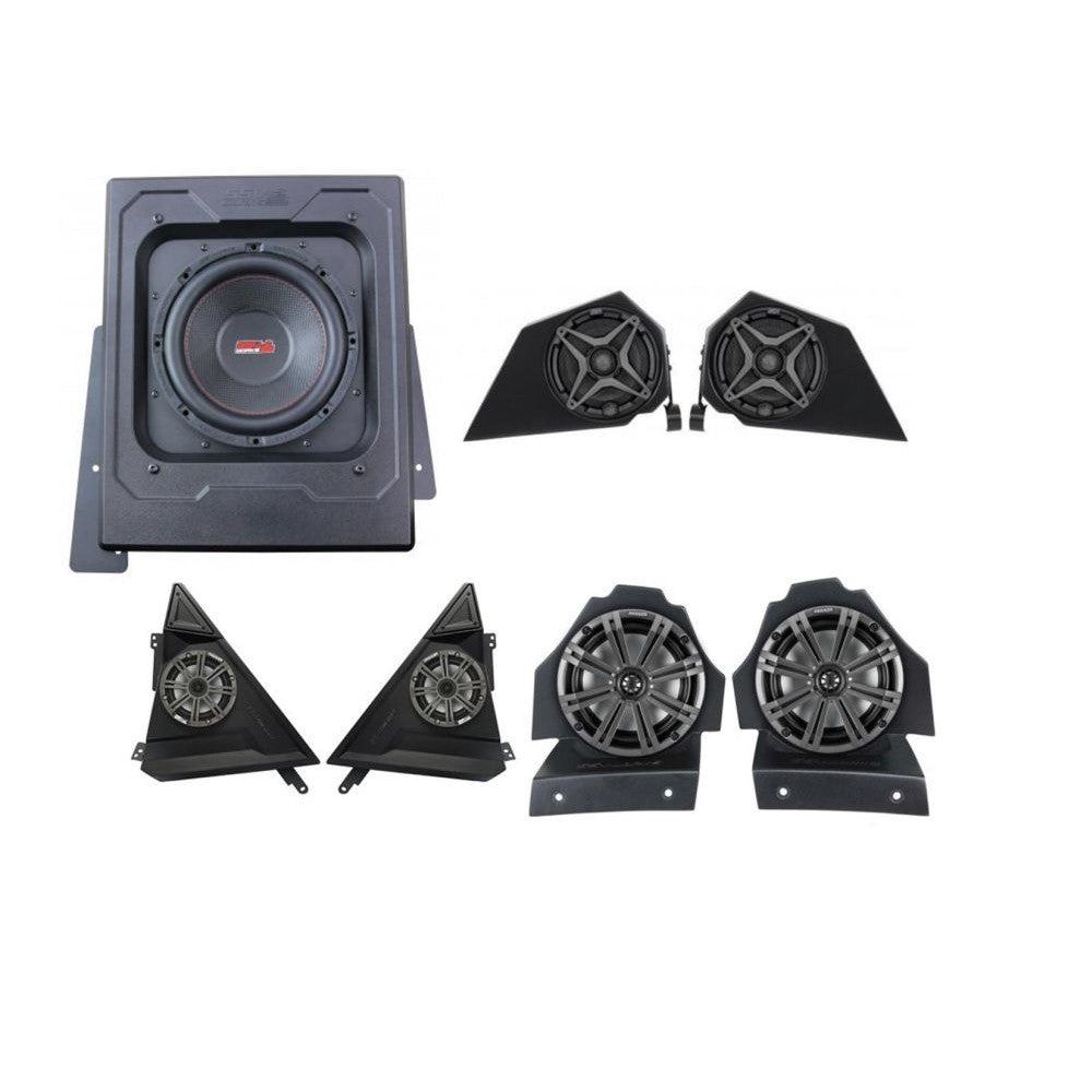 SSV Works 6.5" Kicker Speakers And Sub Box With Side 6.5" SSV Speakers For Slingshot 15-21