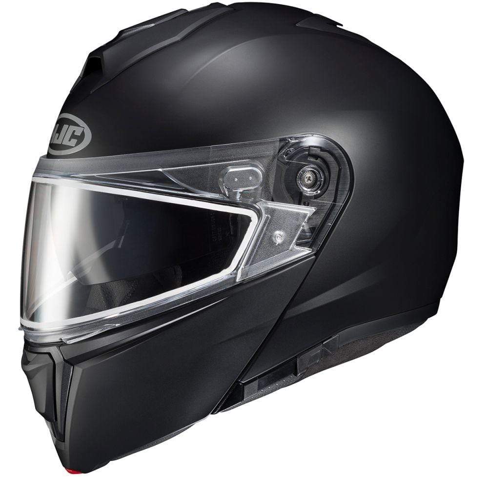 HJC Helmets LG / Semi-Flat Black HJC i90 SN Modular Snow Helmet Dual Lens Shield