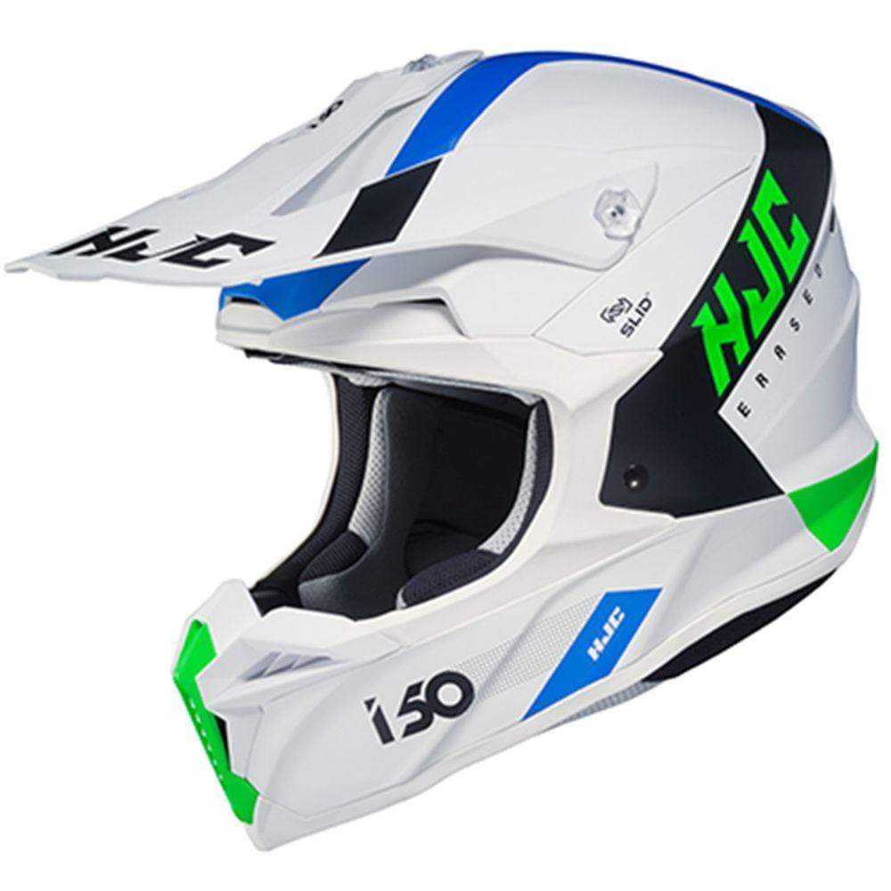 HJC Helmets SM / Orange/Blue HJC i50 Erased Full-Face Helmet