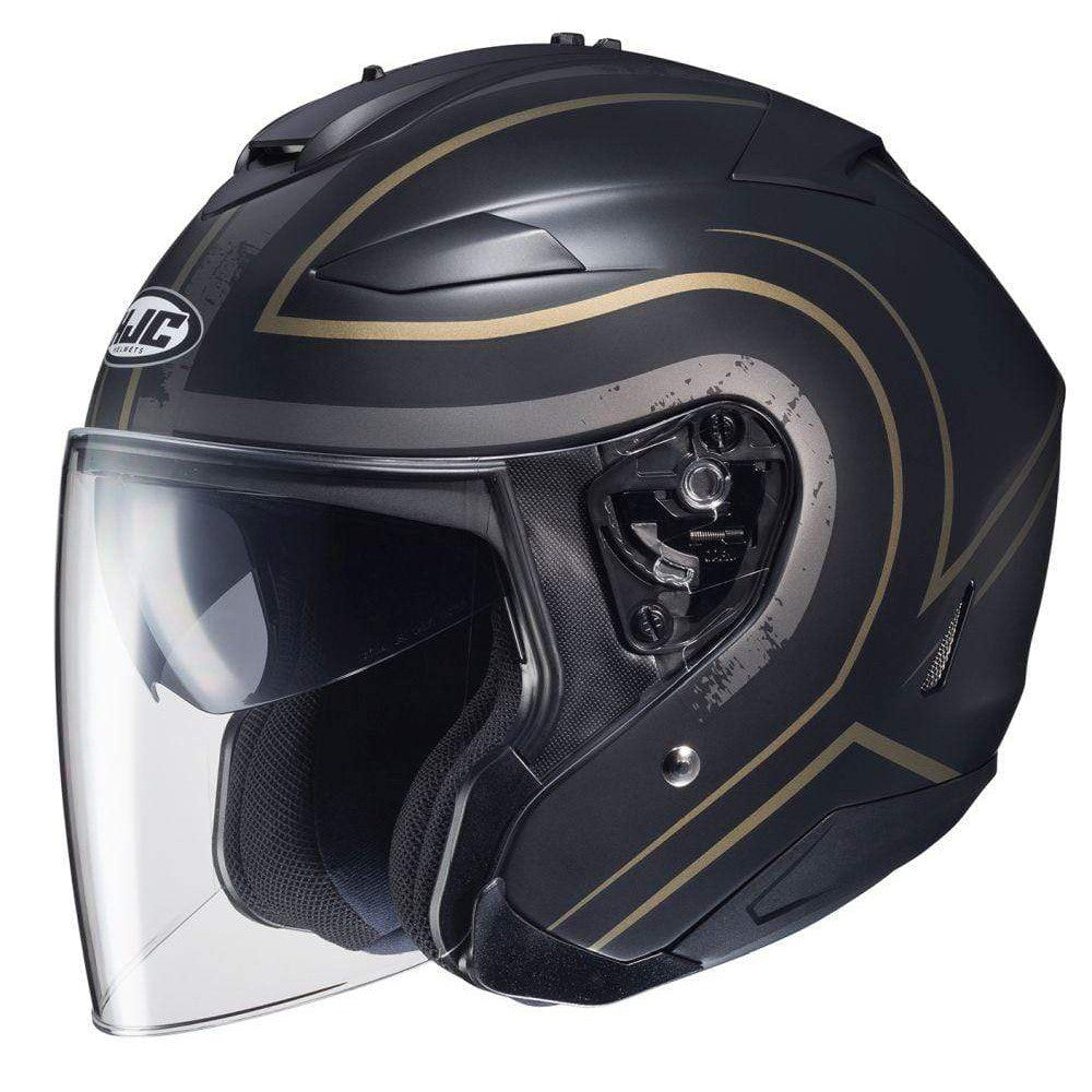 HJC Helmets XS / Black/Brown HJC IS-33 II Apus Open-Face Helmet