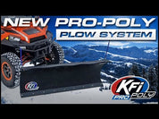 KFI 66" UTV Snow Plow Kit Pro-Poly Blade - For Polaris Honda Yamaha Kubota