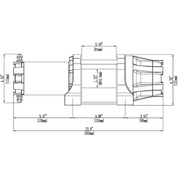 KFI Accessories KFI 5000 lb Assault Winch And Optional Mount
