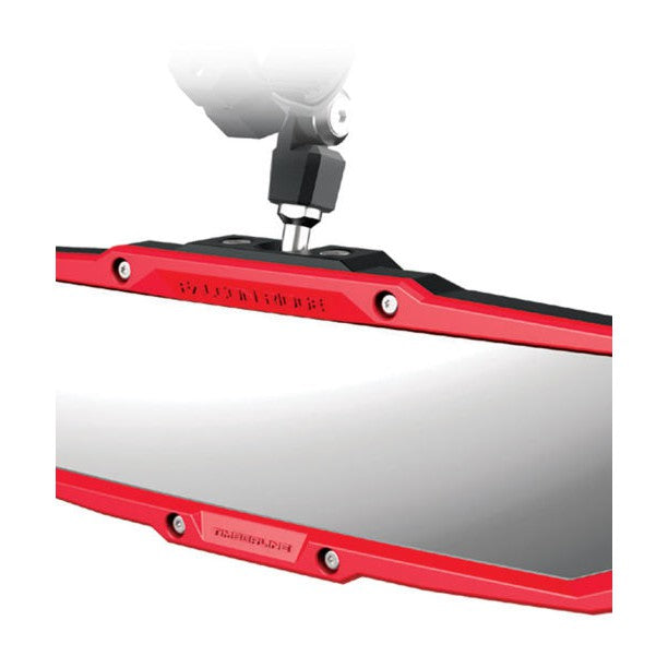 Falcon Ridge Timberline Rugged Rearview Mirror For 2" Tube With Adapters With Colored Trim