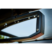 Falcon Ridge Timberline Rugged Rearview Mirror For 2" Tube With Adapters With Colored Trim
