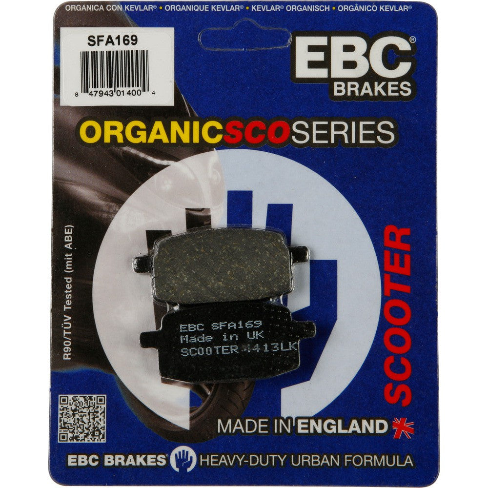 EBC 1 Pair Premium SFA Organic OE Replacement Brake Pads MPN SFA169