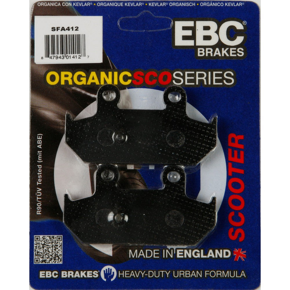 EBC 1 Pair Premium SFA Organic OE Replacement Brake Pads MPN SFA412