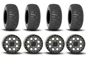 System 3 SB-7 Beadlock Titanium 15" Wheels And SS360 Sand/Snow Tires [31x10-15] ,[31x12-15]