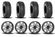System 3 ST-3 Simulated Beadlock Gun Metal Grey 24" Wheels And XT400 Tires [40x9.5R-24]