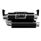 Silenciador HMF de doble escape deslizante de alto rendimiento con tapa de extremo cepillada y giro hacia abajo, negro, para Can-Am Outlander 1000/850 2025-2026 14655636171