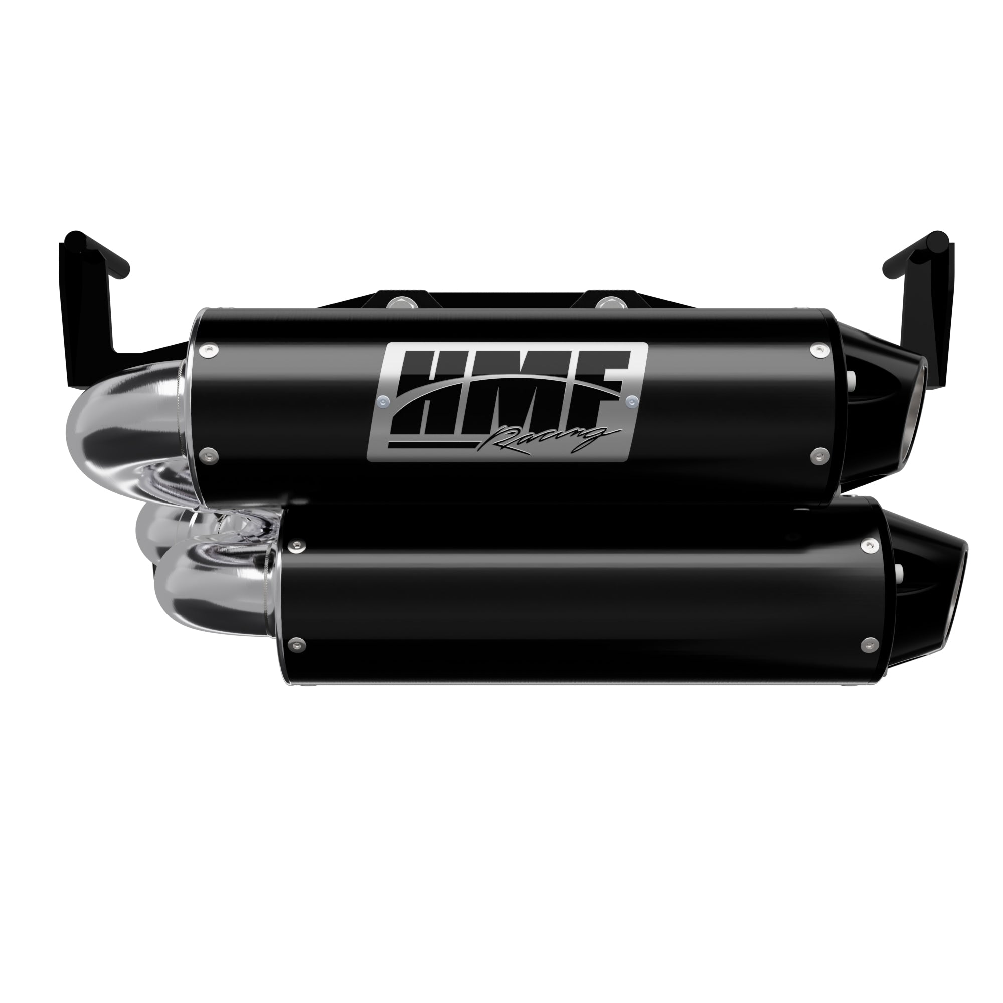 HMF Muffler Dual Slip-On Performance Exhaust Black Euro Black End Cap For Can-Am Outlander 1000/850 2025-2026 14655636183