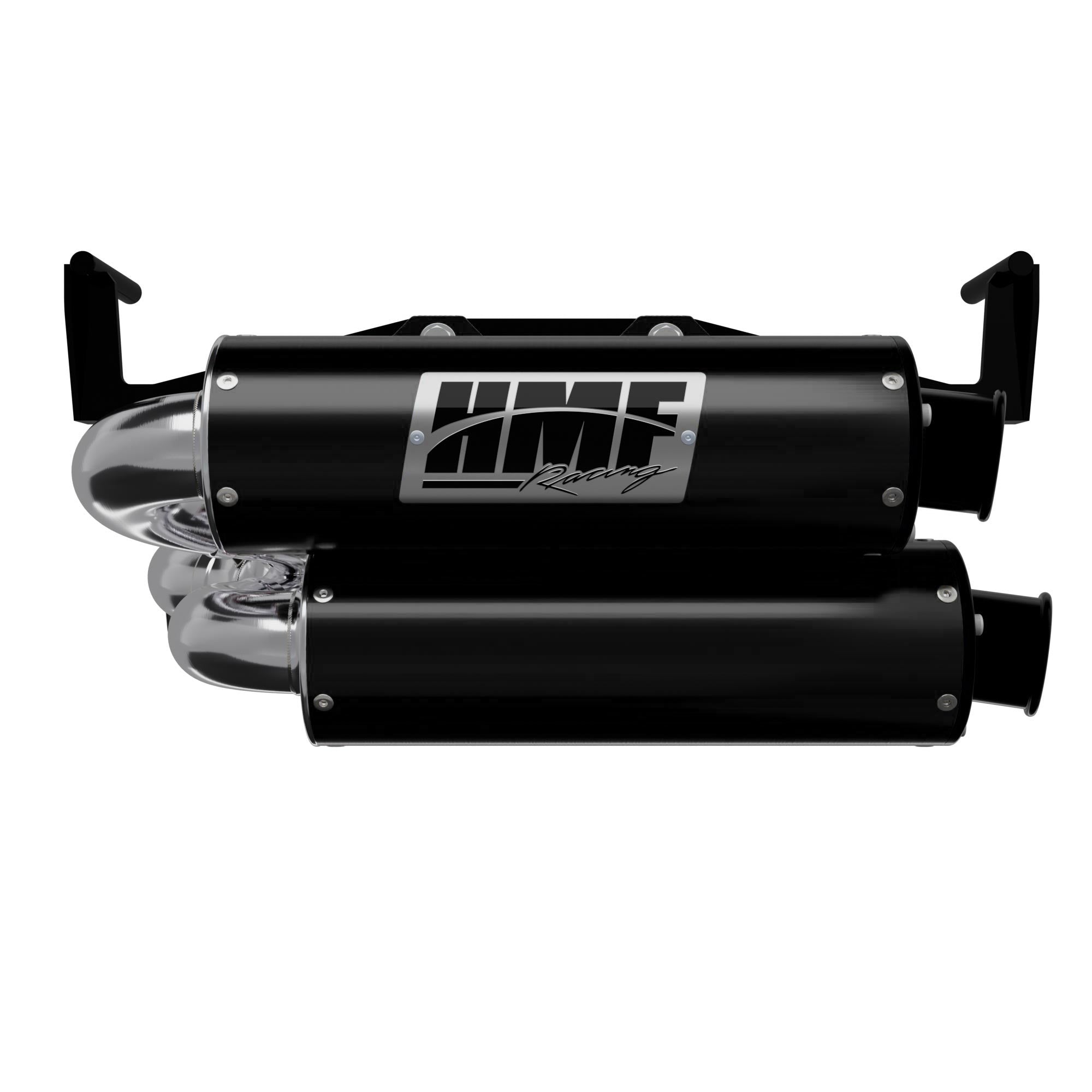 Silenciador HMF de doble sistema completo de escape de alto rendimiento, negro, con tapa de extremo abatible, para Can-Am Outlander 1000/850 2025-2026 14656636172