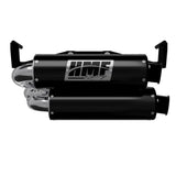 Silenciador HMF de doble sistema completo de escape de alto rendimiento, negro, con tapa de extremo abatible, para Can-Am Outlander 1000/850 2025-2026 14656636172