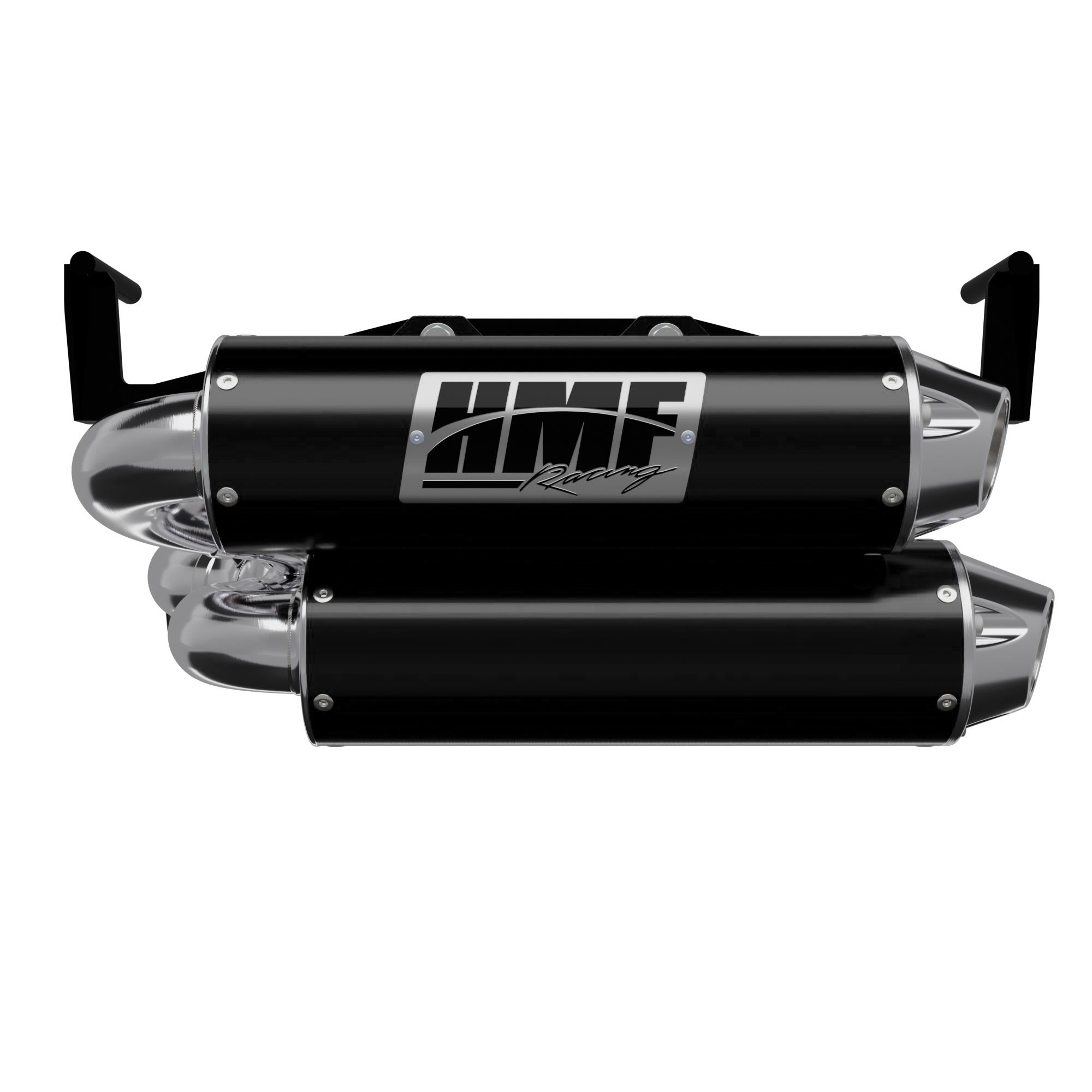 HMF Muffler Dual Full System Performance Exhaust Black Euro Polished End Cap For Can-Am Outlander 1000/850 2025-2026 14656636186
