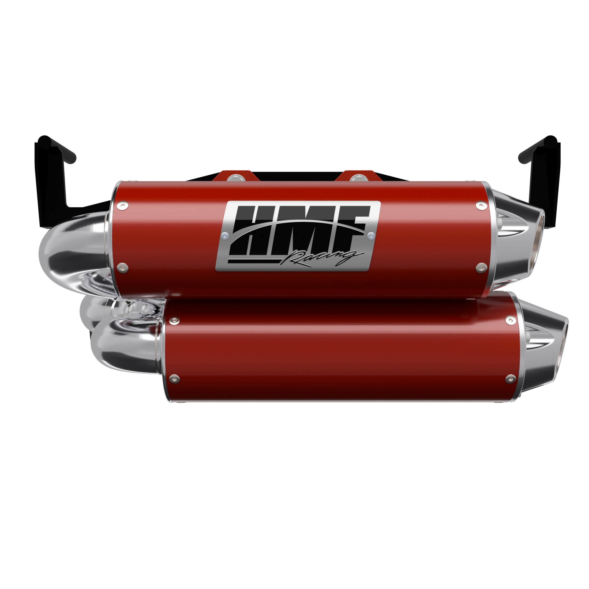 Silenciador HMF de doble sistema completo de escape de alto rendimiento con tapa pulida europea roja para Can-Am Outlander 1000/850 2025-2026 14656636686