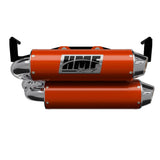 Silenciador HMF de doble sistema completo de escape de alto rendimiento, color rojo - Tapa pulida europea para Can-Am Outlander 1000/850 (2025-2026) 14656637686