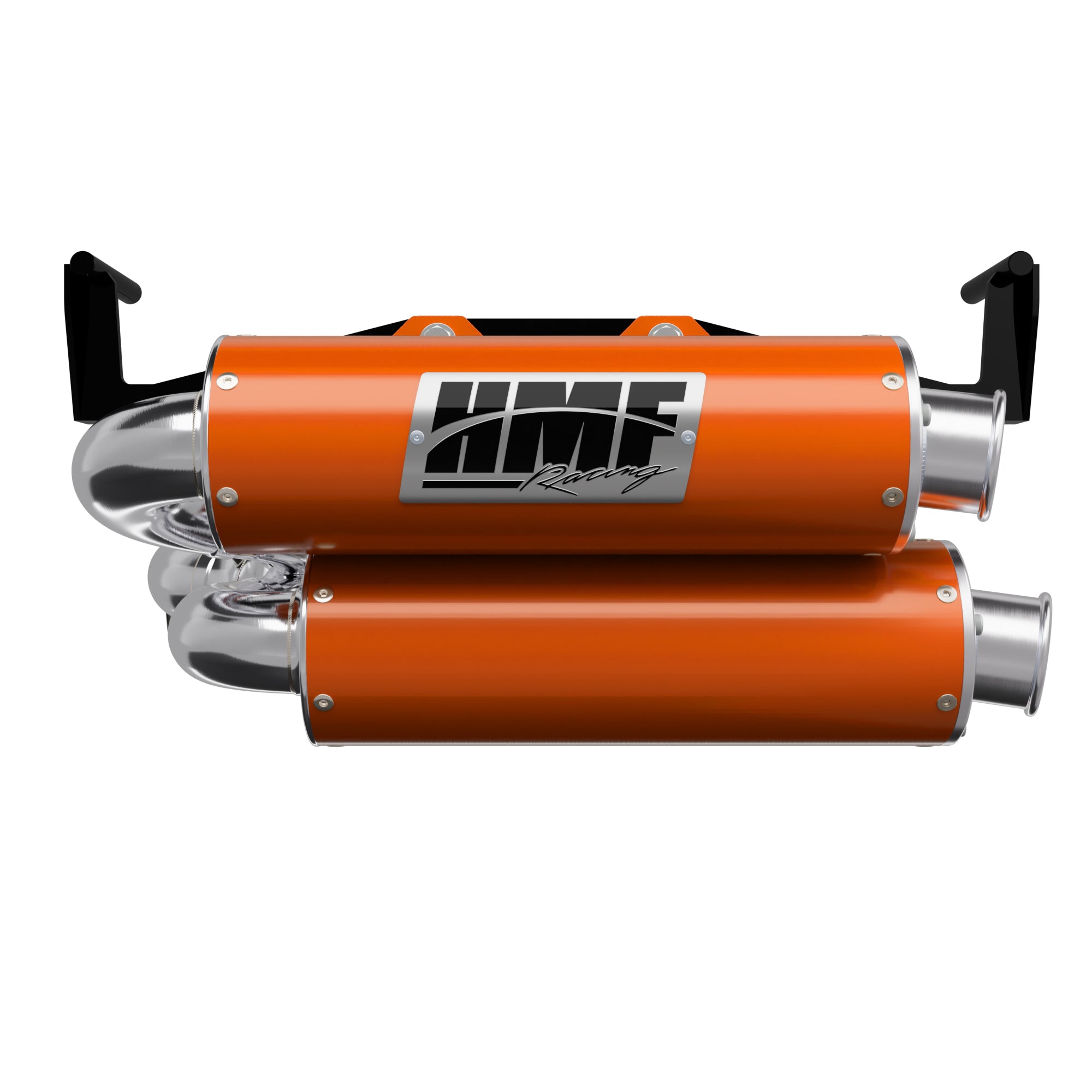 Silenciador HMF de doble sistema completo de escape de alto rendimiento, color naranja, con tapa cepillada hacia abajo para Can-Am Outlander 1000/850 (2025-2026) 14656639471