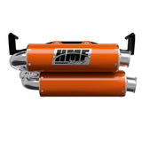 Silenciador HMF de doble sistema completo de escape de alto rendimiento, color naranja, con tapa cepillada hacia abajo para Can-Am Outlander 1000/850 (2025-2026) 14656639471