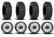 System 3 SB-3 Beadlock Machined/Matte Black 15" Wheels And RT320 Tires [32x10R-15]
