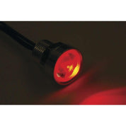 Letric Lighting Royal Flush Mount G2 LED 3-Wire, 9/16", Polished/Red/Red