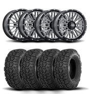 ITP Momentum 14" Machined Black Wheels And Ultra Cross R-Spec Tires [29x9-14]