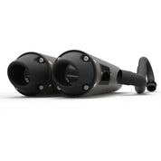 HMF Muffler Polaris RZR XP/4 Turbo/S 16-21 Gun Metal Performance Dual Full System Exhaust Blackout Euro End Cap