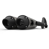 HMF Muffler Polaris RZR XP/4 Turbo/S 16-21 Gun Metal Performance Dual Full System Exhaust Blackout Euro End Cap