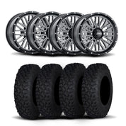 ITP Momentum 15" Machined Black Wheels And Coyote Tires [32x10R-15]