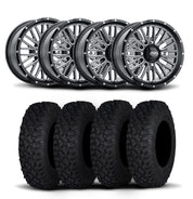 ITP Momentum 15" Machined Black Wheels And Coyote Tires [32x10R-15]
