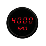 Intellitronix Programmable Digital Mini-Tachometer 2 1/16" in Black Trim - Red